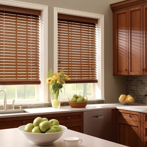 faux wood blinds